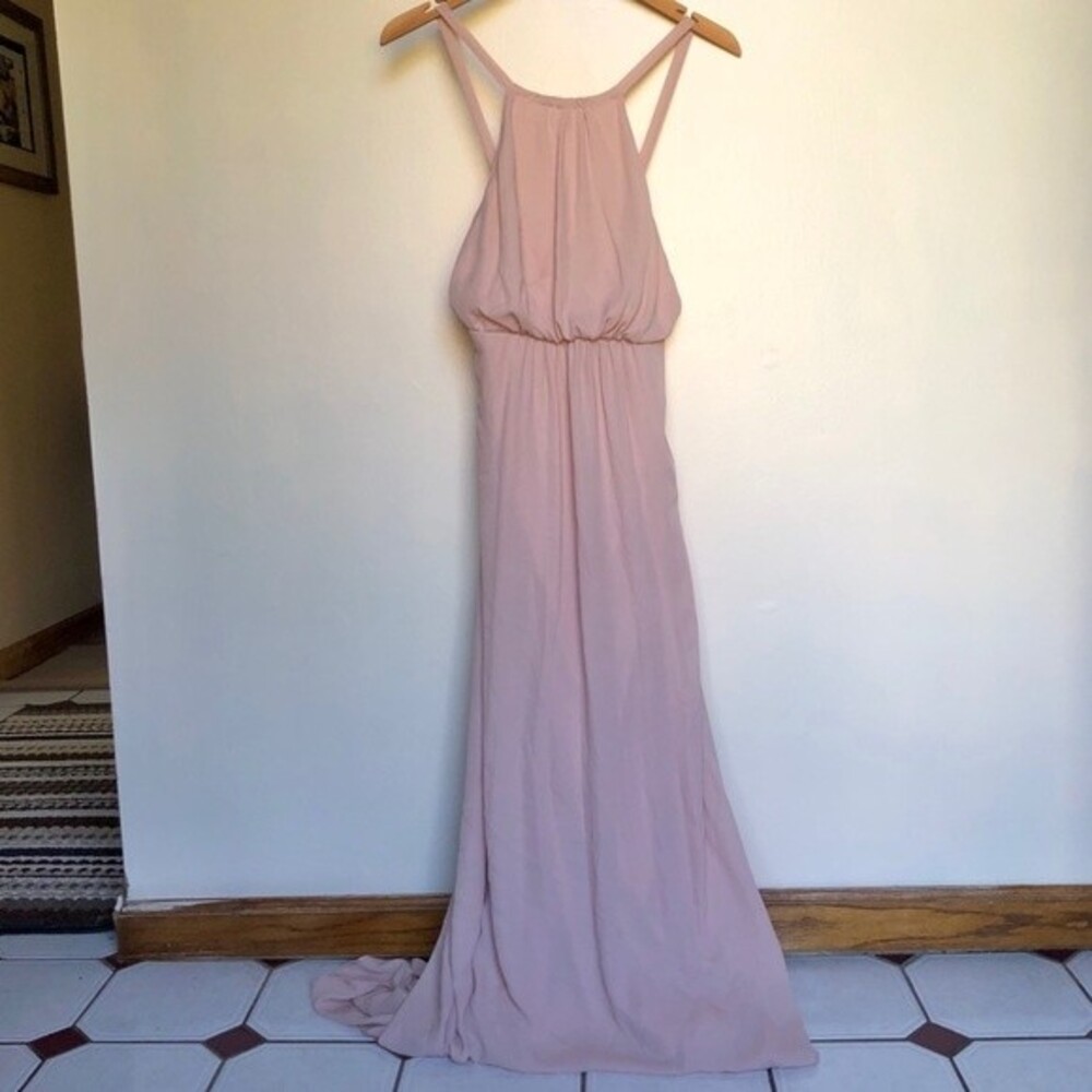 Show Me Your Mumu Blush Amanda Maxi Dress Size Small Bridesmaid Wedding